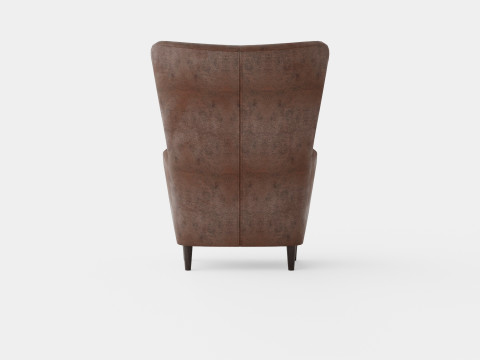 Fagersta Armchair Dark Brown 3D Model