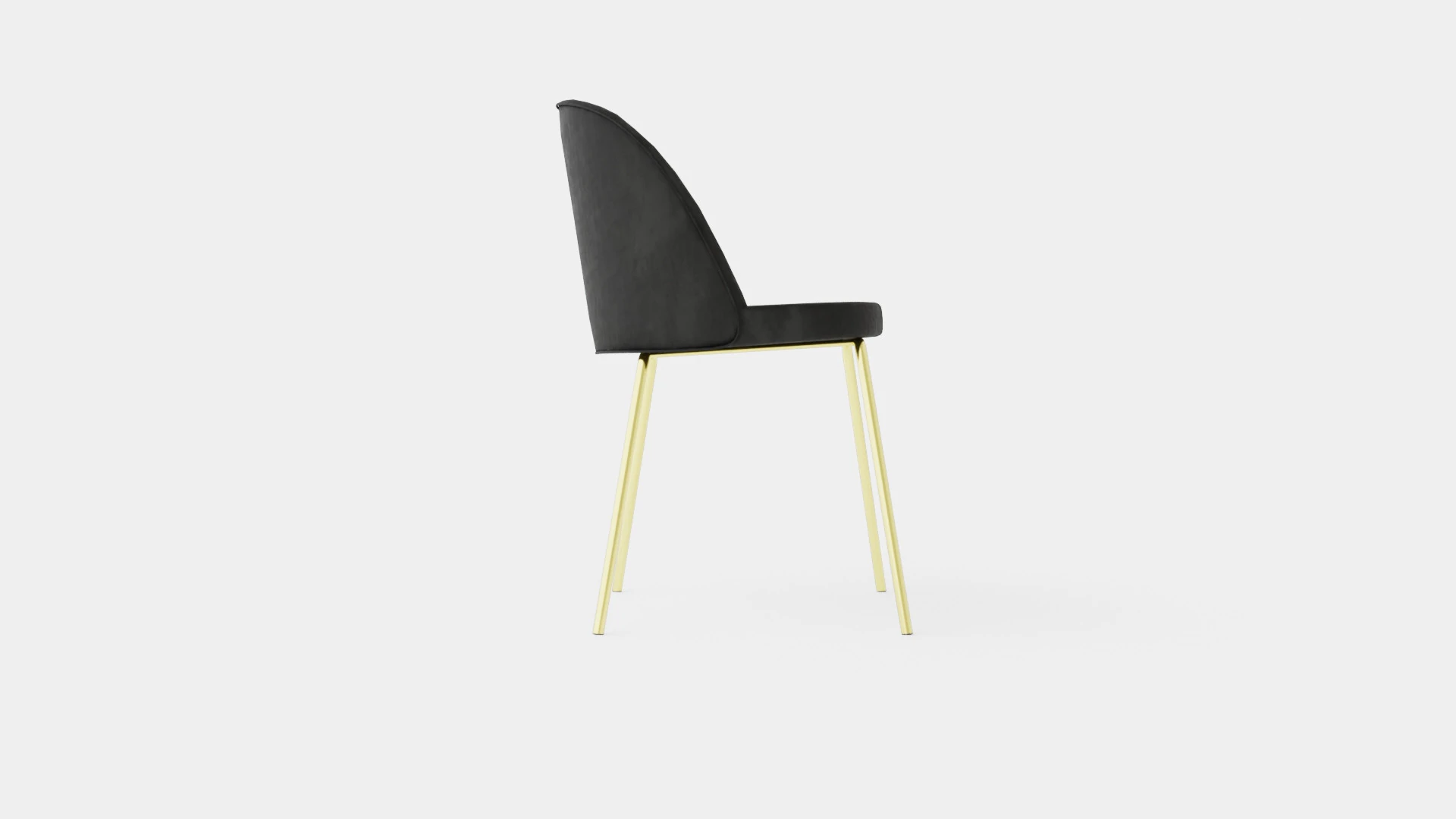 Felipe Dining Chair Velvet 3D Model .c4d .max .obj .3ds .fbx .stl .blend