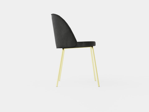 Felipe Dining Chair Velvet 3D Model