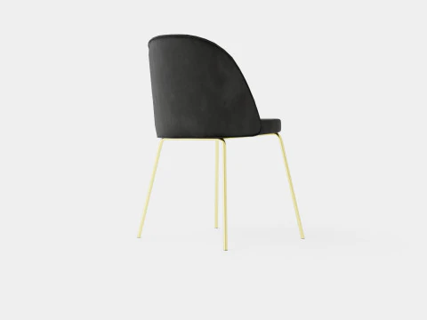 Felipe Dining Chair Velvet 3D Model