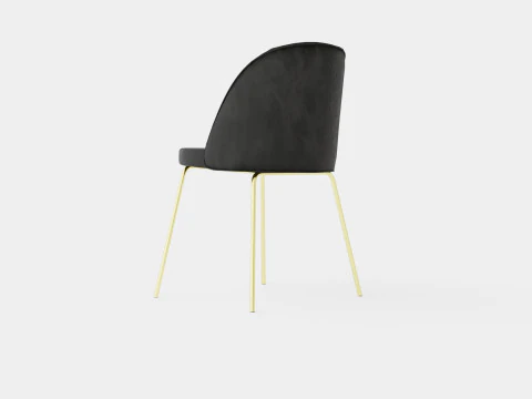 Felipe Dining Chair Velvet 3D Model