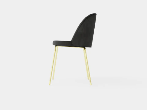 Felipe Dining Chair Velvet 3D Model