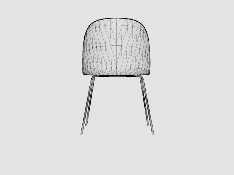 Felipe Dining Chair Velvet 3D Model