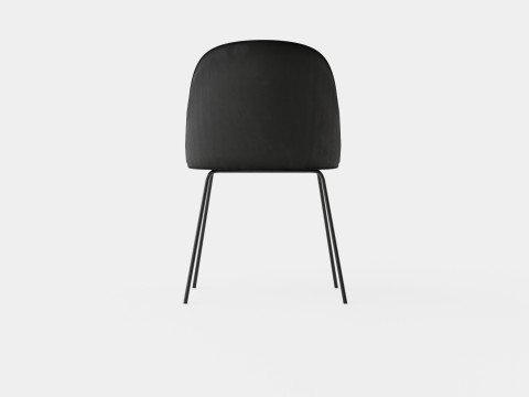Felipe Dining Chair Velvet Black 3D 모델