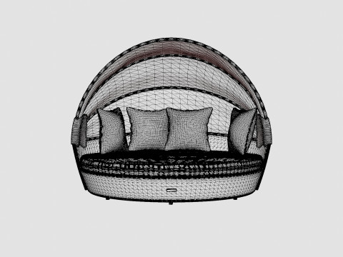 Florence Luxury Sunbed 3D Model