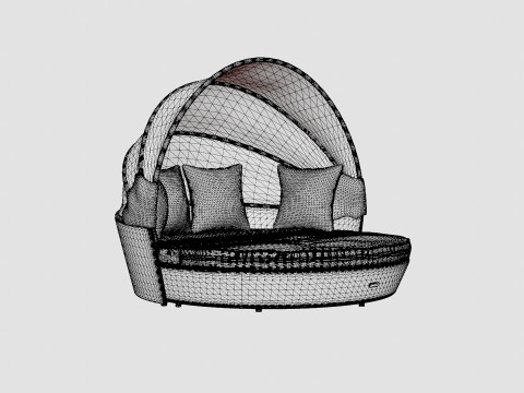 Florence Luxury Sunbed 3D Model