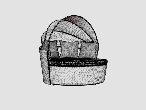Florence Sunbed 3D Model