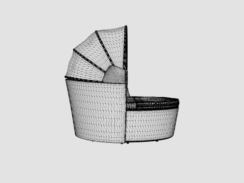 Florence Sunbed 3D Model