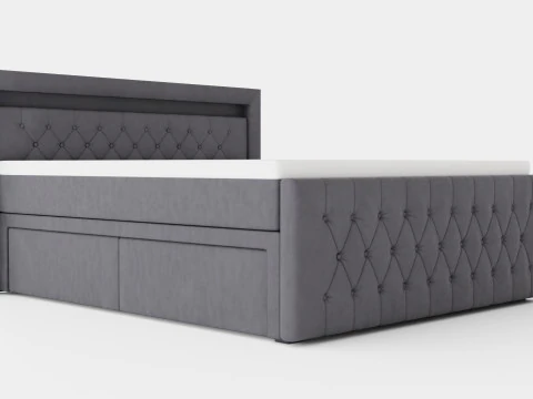 Cama Franco Bed Pack com veludo de armazenamento Modelo 3D