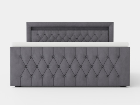 Franco Bed Pack Bed With Storage Velvet Modelo 3D