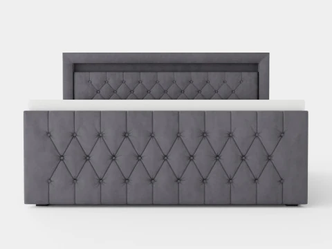 Franco Bed Pack Bed With Storage Velvet 3D Model