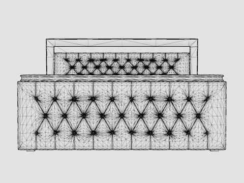 Franco Bed Pack With Storage Led Lighting 3D Model