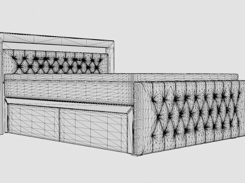 Franco Bed Package Co Storage Led Lighting Gray 3D Model