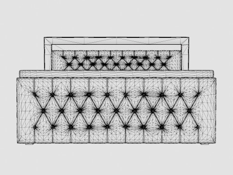 Franco Bed Package Black Velvet Modelo 3D