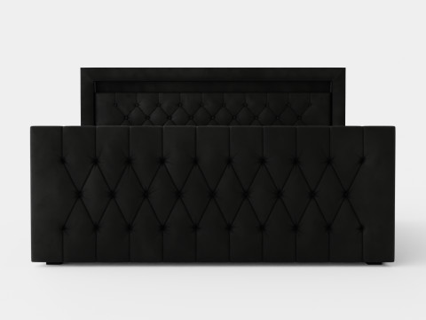 Franco Bed Package Co Storage Black Artificial Leather Model 3D