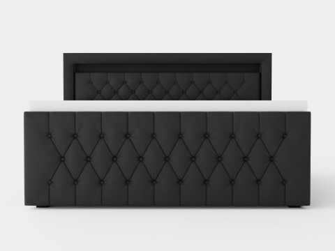 Franco Bed Package Co Storage Gray Velvet 3D Model