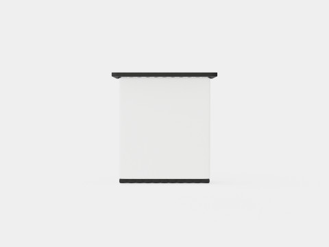 Franco Bed Package Co Storage Gray Velvet 3D Model