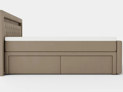 Franco Bed Package Co Storage Led Lighting Beige 3D Model