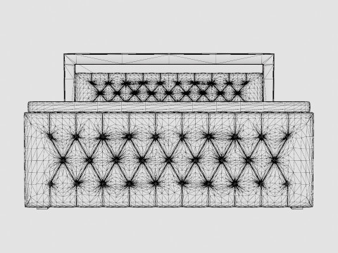 Franco Bed Package Co Storage Led Lighting Beige Modelo 3D