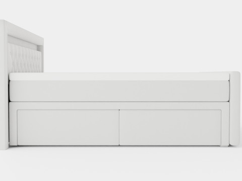 Franco Continental Bed Led Lighting White Artificial 3D मॉडल