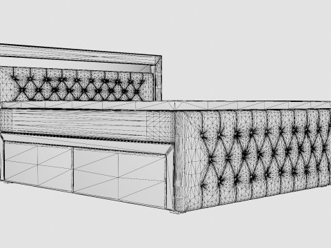 Franco Crystal Continental Bed Led Lighting Modelo 3D