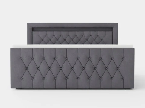Franco Luxury Bed Pack Medium Velvet 3D Model
