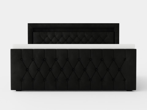 Franco Luxury Bed Package led Lighting Black Modèle 3D