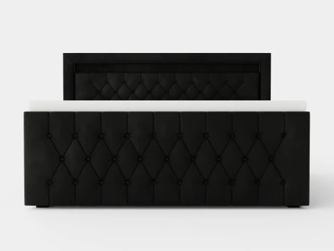 Franco Luxury Bed Package led Lighting Black 3D Model
