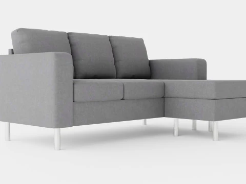 Friday Divan Sofa 3 Seater Reversible 3D Model
