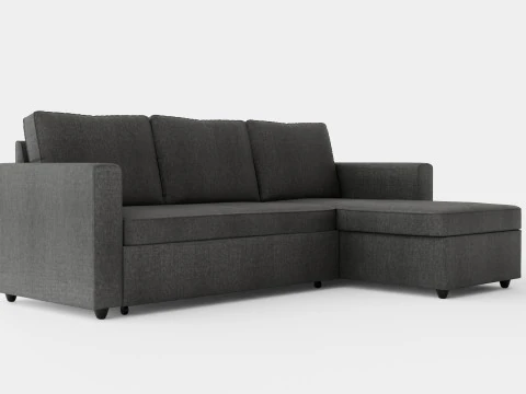 Garland Divan Bed Sofa Reversible Dark Gray 3D Model