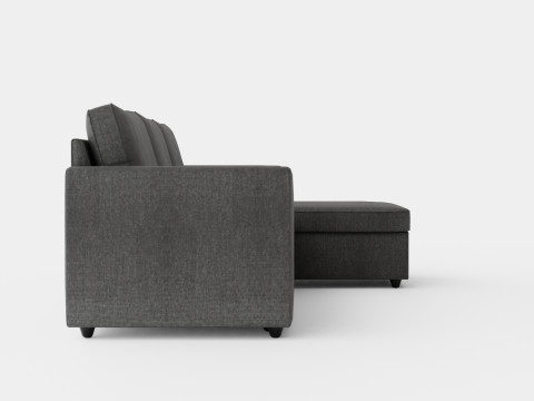 Garland Divan Bed Sofa Reversible Dark Gray 3D Model