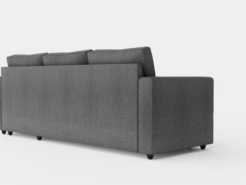 Garland Divan Bed Sofa Reversible Dark Gray 3D Model