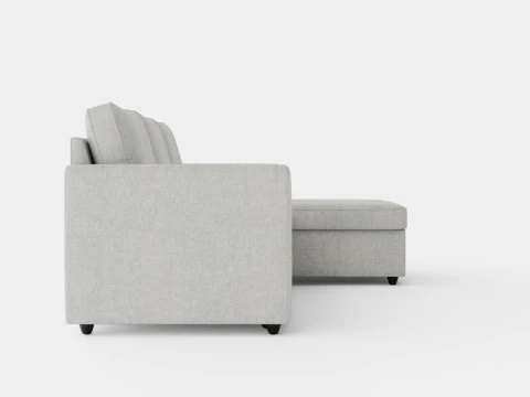 Garland Divan Bed Sofa Reversible Light Gray 3D Model
