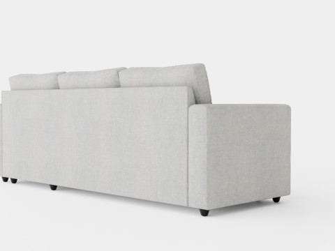 Garland Divan Bed Sofa Reversible Light Gray Model 3D
