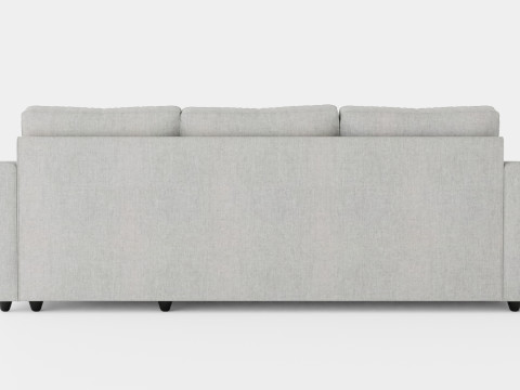Garland Divan Bed Sofa Reversible Light Gray Model 3D