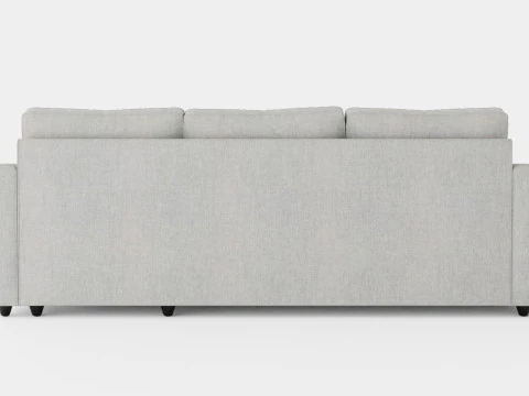 Garland Divan Bed Sofa Reversible Light Gray 3D Model