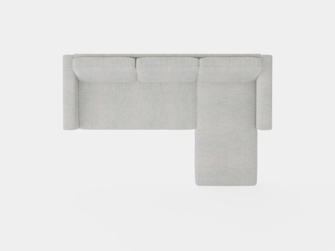 Garland Divan Bed Sofa Reversible Light Gray Model 3D