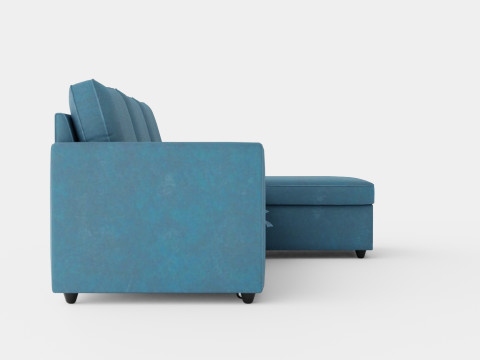 Garland Reversible Divan Bed Sofa Velvet Petrol Modello 3D