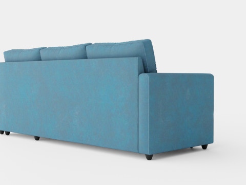 Garland Reversible Divan Bed Sofa Velvet Petrol Modello 3D