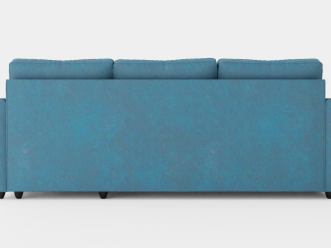 Garland Reversible Divan Bed Sofa Velvet Petrol Modello 3D