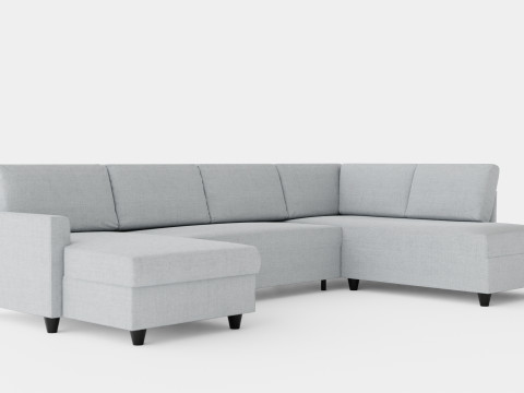 Garland U Bed Sofa Right Model 3D