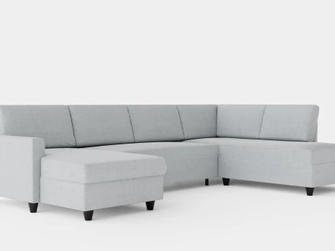 Garland U Bed Sofa Right 3D Model