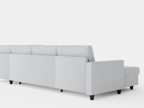 Garland U Bed Sofa Right Model 3D