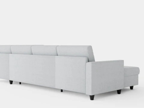 Garland U Bed Sofa Right 3D Model