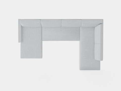 Garland U Bed Sofa Right Model 3D