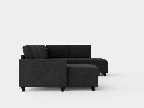 Garland U Bed Sofa Right Dark Gray 3D Model