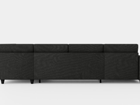 Garland U Bed Sofa Right Dark Gray 3D Model