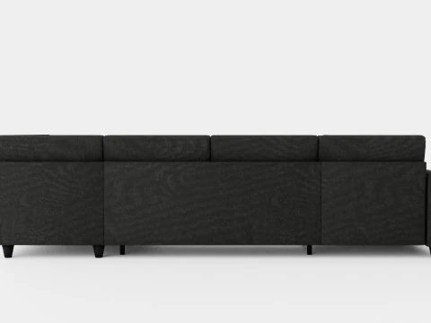 Garland U Bed Sofa Right Dark Gray 3D Model