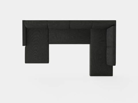 Garland U Bed Sofa Right Dark Gray 3D Model