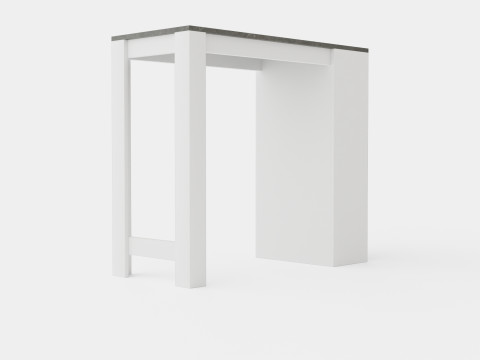 Garlyn Bar Table Gray White 3D 모델